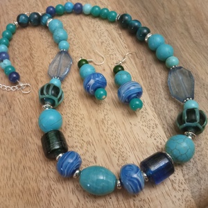 FÉLDRÁGAKŐ/ÁSVÁNY/ - SZETT - ékszer - ékszerszett - Meska.hu