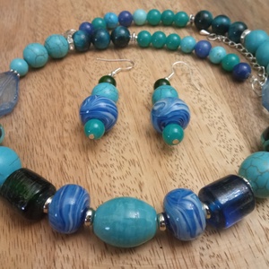 FÉLDRÁGAKŐ/ÁSVÁNY/ - SZETT - ékszer - ékszerszett - Meska.hu