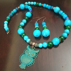 FÉLDRÁGAKŐ/ÁSVÁNY/ - SZETT - ékszer - ékszerszett - Meska.hu