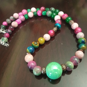 FÉLDRÁGAKŐ/ÁSVÁNY/ - gyöngysor, nyakék - ékszer - ékszerszett - Meska.hu