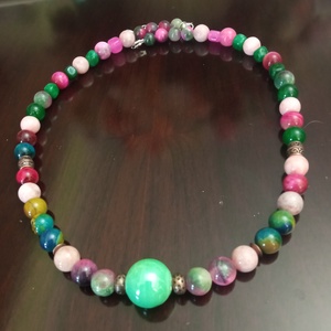 FÉLDRÁGAKŐ/ÁSVÁNY/ - gyöngysor, nyakék - ékszer - ékszerszett - Meska.hu