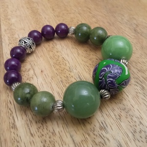 FÉLDRÁGAKŐ/ÁSVÁNY/ - KARKÖTŐ - ékszer - karkötő - ásványkarkötő - Meska.hu