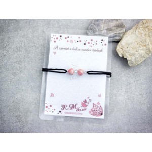 A szeretet a rodokrozit angyal karkötő, Ékszer, Karkötő, Gyöngyös karkötő, , MESKA