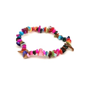 Színezett Kagyló Splitter Karkötő Vegyes Szín, Ékszer, Karkötő, Ásványkarkötő, , MESKA