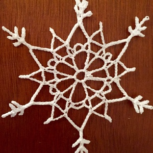 Ünnepváró horgolt karácsonyi csillag, hópihe -  - Meska.hu