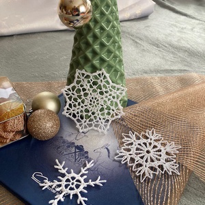 Horgolt karácsonyi díszek - Meska.hu