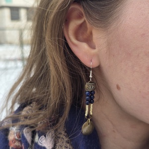 'ISTÁR' hosszú fülbevaló - ékszer - fülbevaló - lógó fülbevaló - Meska.hu