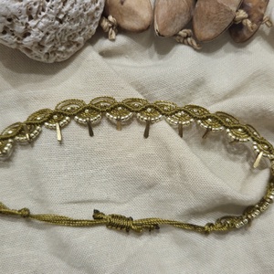 ÁLOM makramé bokalánc - ékszer - lábdísz és testékszer - bokalánc - Meska.hu