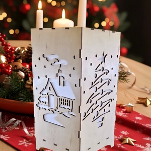 Karácsonyi lámpás - karácsony - karácsonyi lakásdekoráció - karácsonyi fénydekoráció - Meska.hu