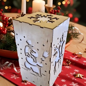 Karácsonyi lámpás - karácsony - karácsonyi lakásdekoráció - karácsonyi fénydekoráció - Meska.hu