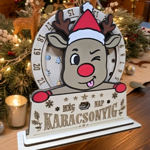 Szarvas,Adventi naptár  - karácsony - adventi díszek - adventi naptár - Meska.hu