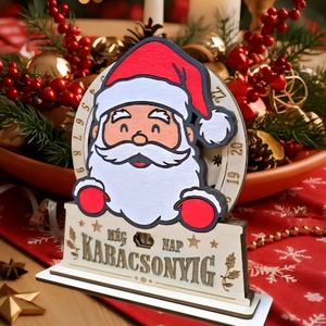 Mikulás,Adventi naptár  - karácsony - adventi díszek - adventi naptár - Meska.hu