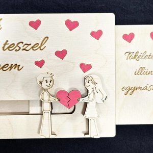 Te teljessé teszel engem � Kézzel készült, kihúzható fa szerelmes ajándék - otthon & életmód - dekoráció - dísztárgy - Meska.hu