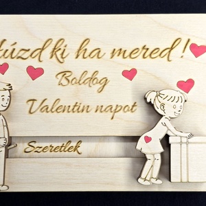 Húzd ki, ha mered! � Kézzel készült, meglepetés üzenetes fa Valentin-napi ajándék - Meska.hu