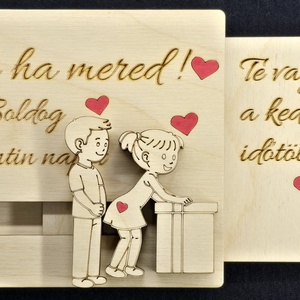 Húzd ki, ha mered! � Kézzel készült, meglepetés üzenetes fa Valentin-napi ajándék - otthon & életmód - dekoráció - dísztárgy - Meska.hu