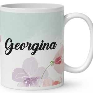 Névvel kérhető - Cuki napraforgós manó egy szál virággal mintás bögre - otthon & életmód - konyhafelszerelés, tálalás - tálalás - bögre & csésze - Meska.hu