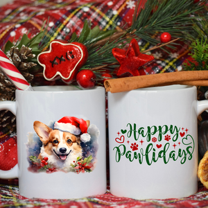 Corgi karácsonyi bögre - Meska.hu