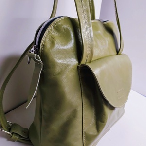 Háti/váll táska világos zöldből - táska & tok - variálható táska - Meska.hu