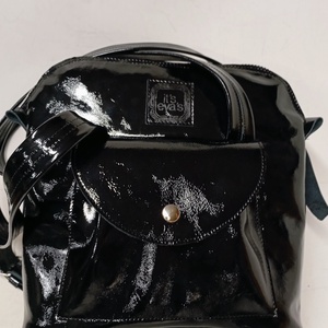 Háti/váll táska fekete lakk - táska & tok - variálható táska - Meska.hu