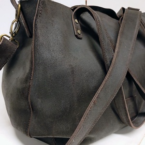 Mindentbele táska sötétbarna - táska & tok - kézitáska & válltáska - nagy pakolós táska - Meska.hu