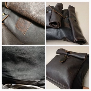 Dupla vagy semmi futár háti_barna - játék & sport - sport és kikapcsolódás - kerékpározás - biciklis táska - Meska.hu