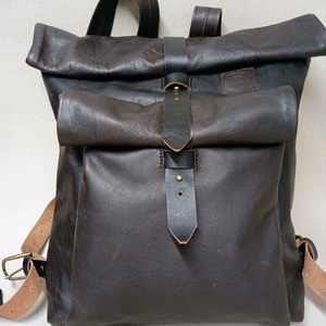 Dupla vagy semmi futár háti_barna - játék & sport - sport és kikapcsolódás - kerékpározás - biciklis táska - Meska.hu