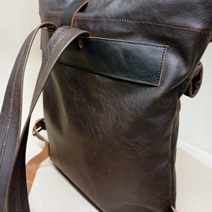 Dupla vagy semmi futár háti_barna - játék & sport - sport és kikapcsolódás - kerékpározás - biciklis táska - Meska.hu