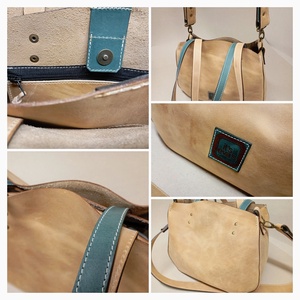 Kisebb mindentbele táska - drapp - táska & tok - kézitáska & válltáska - nagy pakolós táska - Meska.hu