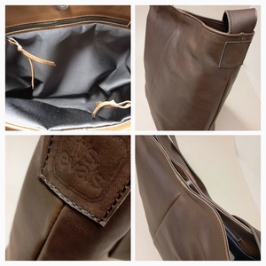 Elegáns válltáska_barna_1 - táska & tok - kézitáska & válltáska - nagy pakolós táska - Meska.hu