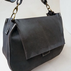 Kisebb mindentbele táska most másképp - barna - táska & tok - kézitáska & válltáska - nagy pakolós táska - Meska.hu