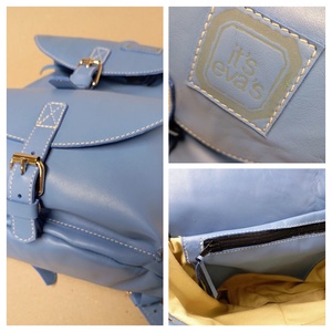 Pici világoskék hátizsák  - táska & tok - hátizsák - hátizsák - Meska.hu