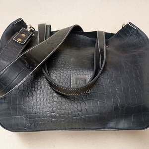 Mindentbele táska _ krokodilfekete, Táska & Tok, Kézitáska & válltáska, Nagy pakolós táska, Bőrművesség, MESKA