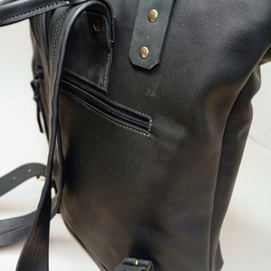 Roll top hátizsák_fekete - játék & sport - sport és kikapcsolódás - kerékpározás - biciklis táska - Meska.hu