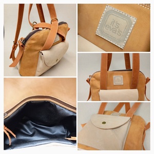 Háti/váll táska_narancs/mogyoró - táska & tok - variálható táska - Meska.hu