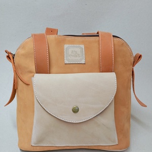 Háti/váll táska_narancs/mogyoró - táska & tok - variálható táska - Meska.hu