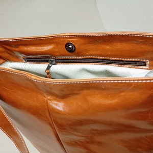 Elegáns válltáska_barna_3 - táska & tok - kézitáska & válltáska - nagy pakolós táska - Meska.hu