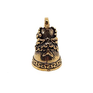 Sárgaréz medál sárkány csengő 3,5x2cm, Ékszer, Nyaklánc, Medál, , MESKA