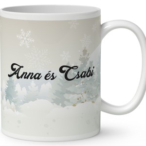 Névvel kérhető - Cuki Karácsonyi capybara pár mintás bögre - otthon & életmód - konyhafelszerelés, tálalás - tálalás - bögre & csésze - Meska.hu