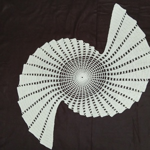 'Kagyló' terítő - otthon & életmód - dekoráció - asztal és polc dekoráció - horgolt & csipketerítő - Meska.hu