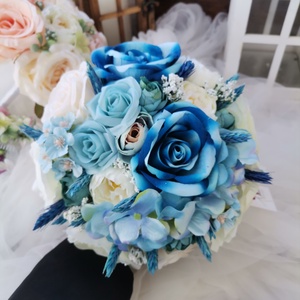 Menyasszonyi csokor, esküvői csokor, örökcsokor, örök csokor, selyemvirág esküvői csokor - esküvő - menyasszonyi- és dobócsokor - Meska.hu