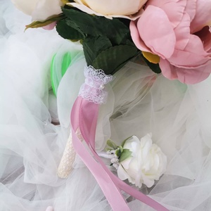 Bazsarózsa Menyasszonyi csokor, örökcsokor - esküvő - menyasszonyi- és dobócsokor - Meska.hu