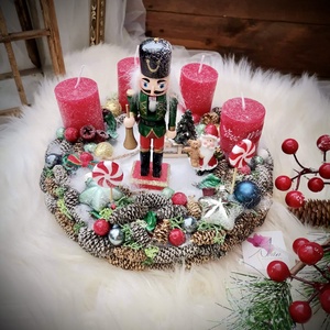 Diótörő  adventi koszorú - karácsony - adventi díszek - adventi koszorú - Meska.hu