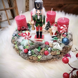 Diótörő  adventi koszorú - karácsony - adventi díszek - adventi koszorú - Meska.hu