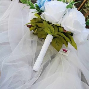 Valami kék Menyasszonyi csokor örök, csokor örökcsokor, esküvői dekoráció - esküvő - menyasszonyi- és dobócsokor - Meska.hu