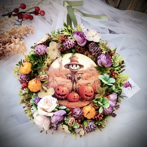 halloween Ajtódísz, kopogtató  - otthon & életmód - dekoráció - halloween - halloweeni ajtódíszek és ablakdíszek - Meska.hu