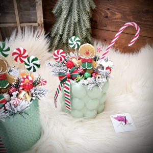 Maroknyi Mézeskalács karácsonyi asztaldísz dekoráció  - karácsony - adventi díszek - adventi koszorú - Meska.hu