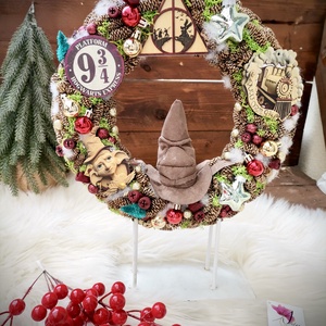 Harry Potter Ajtódísz kopogtató HP karácsonyi dísz - Meska.hu