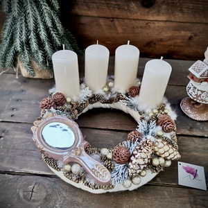 Barna nude adventi koszorú - karácsony - adventi díszek - adventi koszorú - Meska.hu Barna nude adventi koszorú - karácsony - adventi díszek - adventi koszorú - Meska.hu