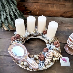 Barna nude adventi koszorú - karácsony - adventi díszek - adventi koszorú - Meska.hu Barna nude adventi koszorú - karácsony - adventi díszek - adventi koszorú - Meska.hu