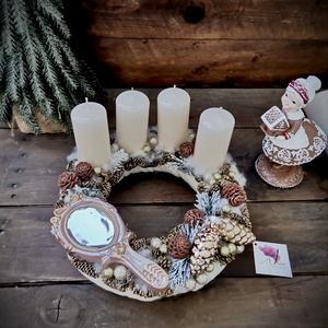 Barna nude adventi koszorú - karácsony - adventi díszek - adventi koszorú - Meska.hu Barna nude adventi koszorú - karácsony - adventi díszek - adventi koszorú - Meska.hu